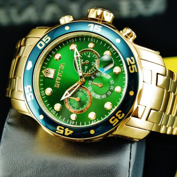 18k Plated 48mm Pro Diver Men´s Watch